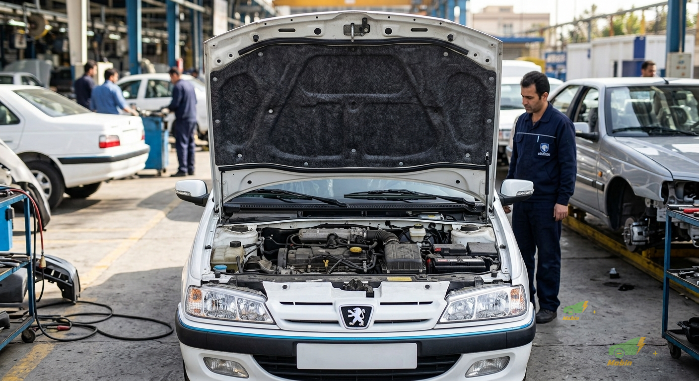 نمدی کاپوت پژو و پژو پارس